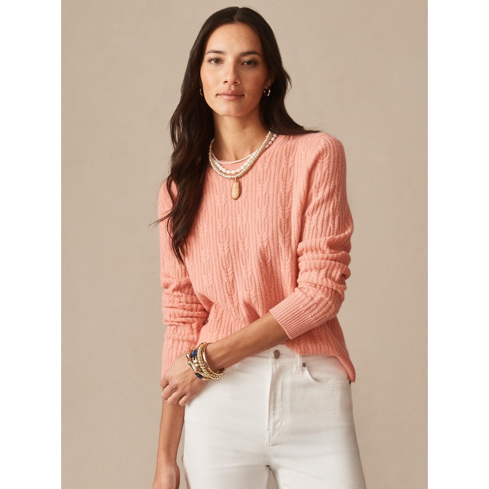 J.McLaughlin Ashby Sweater Soft Coral Small New With Tags